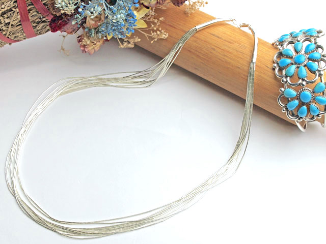 Native SilverStreams　ナバホ　リキッドシルバー・ネックレス　04-NSS-1050（ 旧04-0092 ）　10連50cm