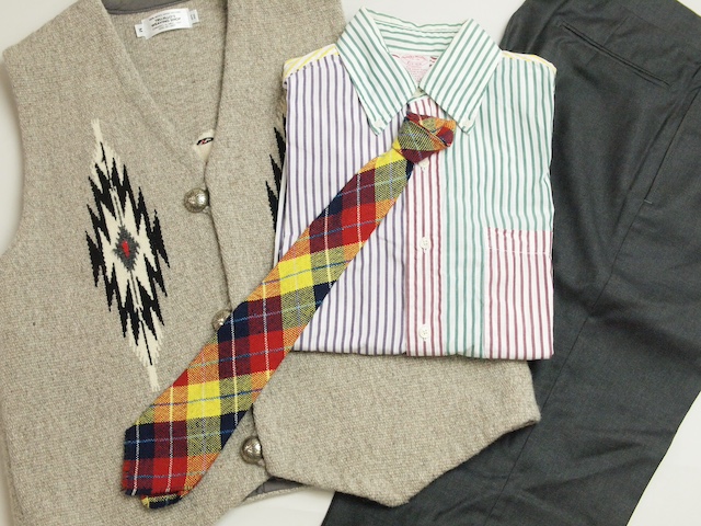 BURRO WEAVERS / Sayres, Scheid & Sweeton  VWT-133　1950年代製ビンテージ　手織りダクロン素材ネクタイ