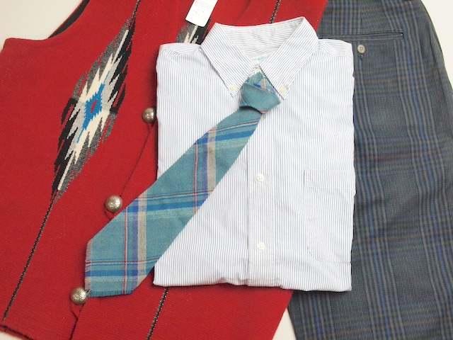 SANDIA WEAVERS（サンディア・ウィーヴァーズ） 　VWT-129 1950年代後半製　ビンテージ手織りウールネクタイ