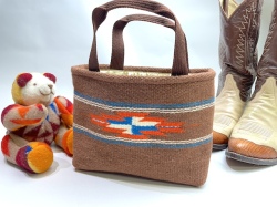 【限定生産色】ベアトラック　オリジナル　86MT-166　小林正茂 謹製　専用ファブリック使用　ミニ・トートバッグ　ライトブラウン