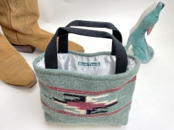 ベアトラック　オリジナル　86MT-161　小林正茂　謹製　専用ファブリック使用　ミニ・トートバッグ　ヘザーグリーン