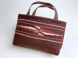 【限定生産色】ベアトラック　オリジナル　86MT-151　オルテガ社製専用ファブリック使用　ミニ・トートバッグ　ミディアムブラウン