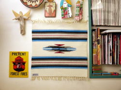 Ortega's オルテガ　手織りチマヨブランケット　842020-056　50x50cm　ホワイト　※動画あり