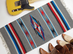 Ganscraft　デッドストック・チマヨブランケット　GB2040-030　50x100cm　ミディアムオックスフォード・ヘザー