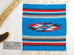 Ganscraft（ガンズクラフト）　デッドストック・チマヨブランケット　GB1515-019　38x38cm　ターコイズブルー