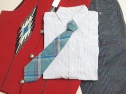 SANDIA WEAVERS（サンディア・ウィーヴァーズ） 　VWT-129 1950年代後半製　ビンテージ手織りウールネクタイ