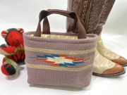 【限定生産色】ベアトラック　オリジナル　86MT-169　小林正茂 謹製　専用ファブリック使用　ミニ・トートバッグ　モーヴ（Mauve 藤色）