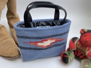 ベアトラック　オリジナル　86MT-165　小林正茂　謹製　専用ファブリック使用　ミニ・トートバッグ　サックスブルー