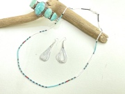 サントドミンゴ 34-0350-C デルファニータ・カラバザ作 ウルトラマイクロHeishi(ヒシ=ビーズ)ネックレス 全長630mm