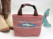 【超限定生産カラー】ベアトラック　オリジナル　86MT-162　小林正茂　謹製　専用ファブリック使用　ミニ・トートバッグ　サーモンピンク（ブリック）