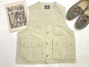 【 Pre LANDS’ END時代 1980年代後半~90年代初期アメリカ製 ネイビーラベル ビンテージ 】　Willis &amp; Geiger　WG-V004　リフト・ヴァレー・ベスト（RIFT VALLEY VEST）　サイズM　タン