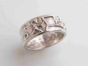 ホピ 21-0256 トーマス・バニヤッカ2世作 トゥーファキャスト ライフプラン・リング 15.5号