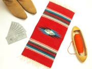 Ganscraft 1950年代後半製デッドストック・チマヨブランケット GB1020-036 25x50cm スカーレットレッド