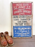 オールド・ウエスト・サイン　OWS-012　レプリカ・サインボード「U.S.ARMY SEVENTH CAVALRY」