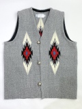 NAMBE WEAVER（ナンベ・ウィーバー）　手織りチマヨベスト　NW-V38042　スクエアフロント　サイズ38　ヘザーグレー