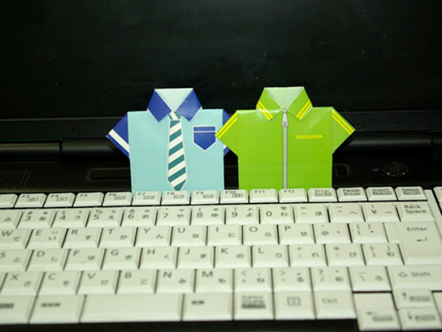 メモ帳折り紙　（横浜）