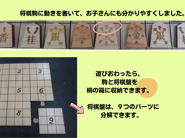 こども将棋セット桧　（京都）
