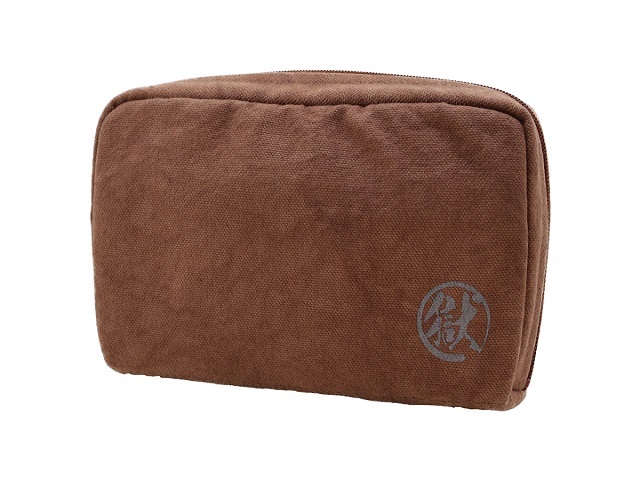 刑務所のポーチ　柿渋染め（函館）