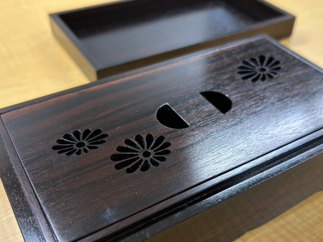 線香入れ　黒檀　（大阪）