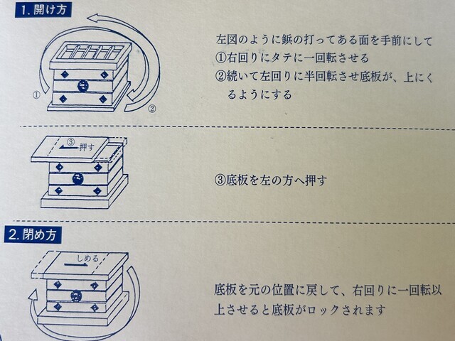 貯金箱 黒金具桧（三重）2型