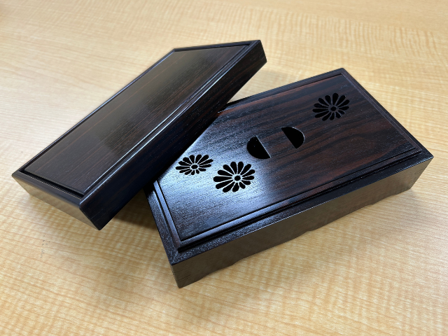 線香入れ　黒檀　（大阪）