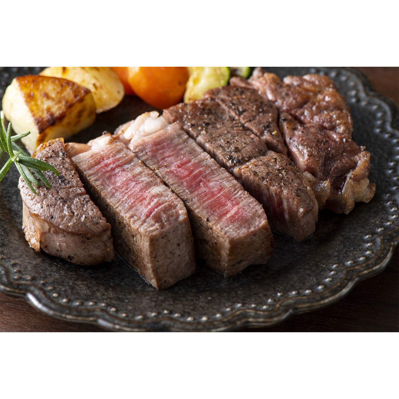 神戸牛・松阪牛 赤身ステーキ　各８０ｇ×４　《4822-503AP25》