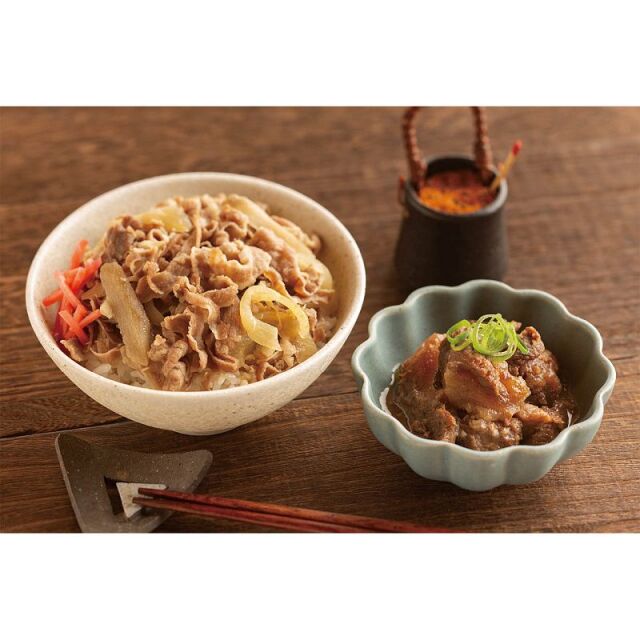 商品名 必須 【画像目録】日本料理寺田 寺田繁監修 国産牛の牛丼と牛すじ煮込み《1898-169A26》