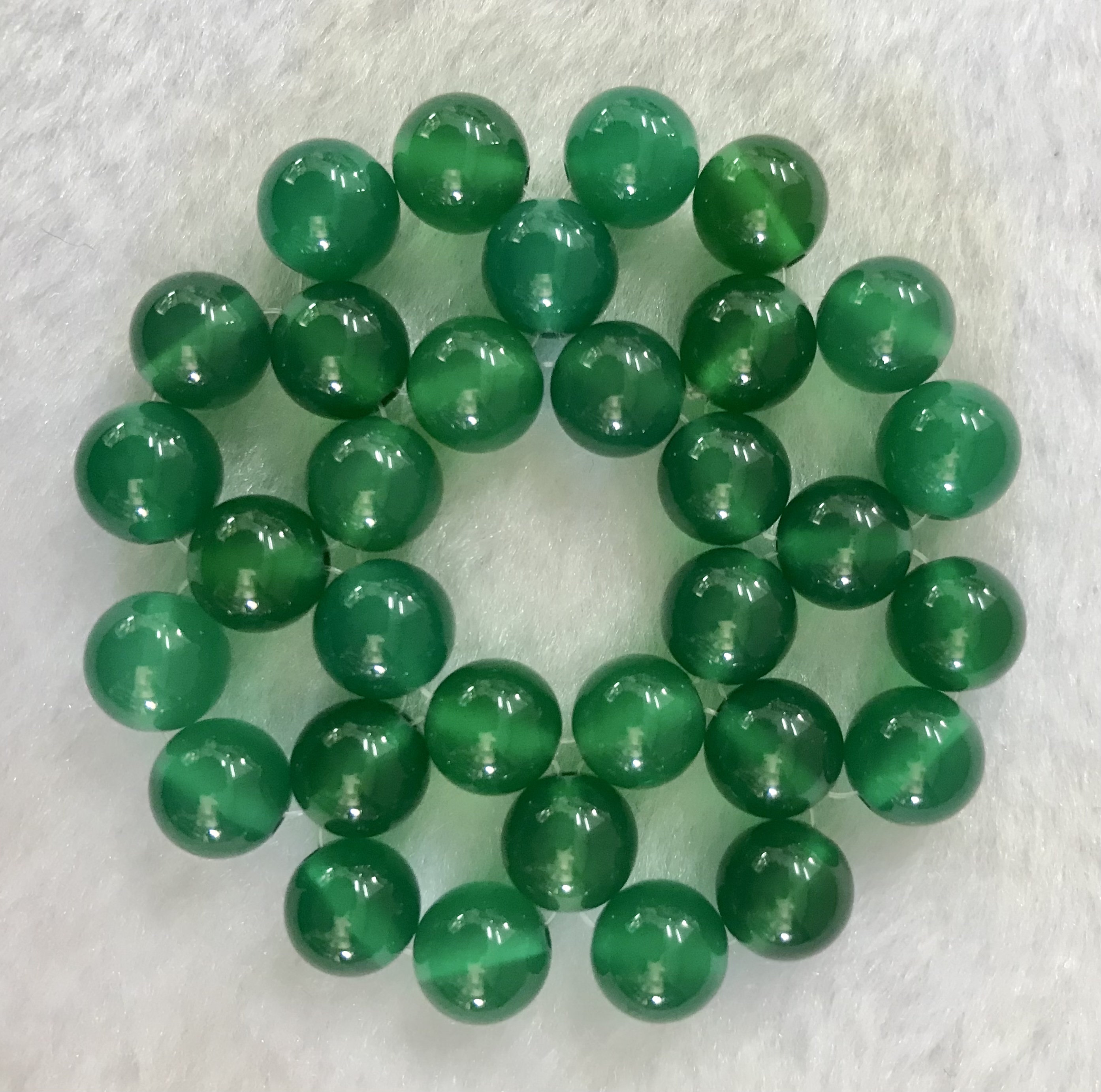 フラワーチャクラストーン （第四チャクラ・緑めのう）