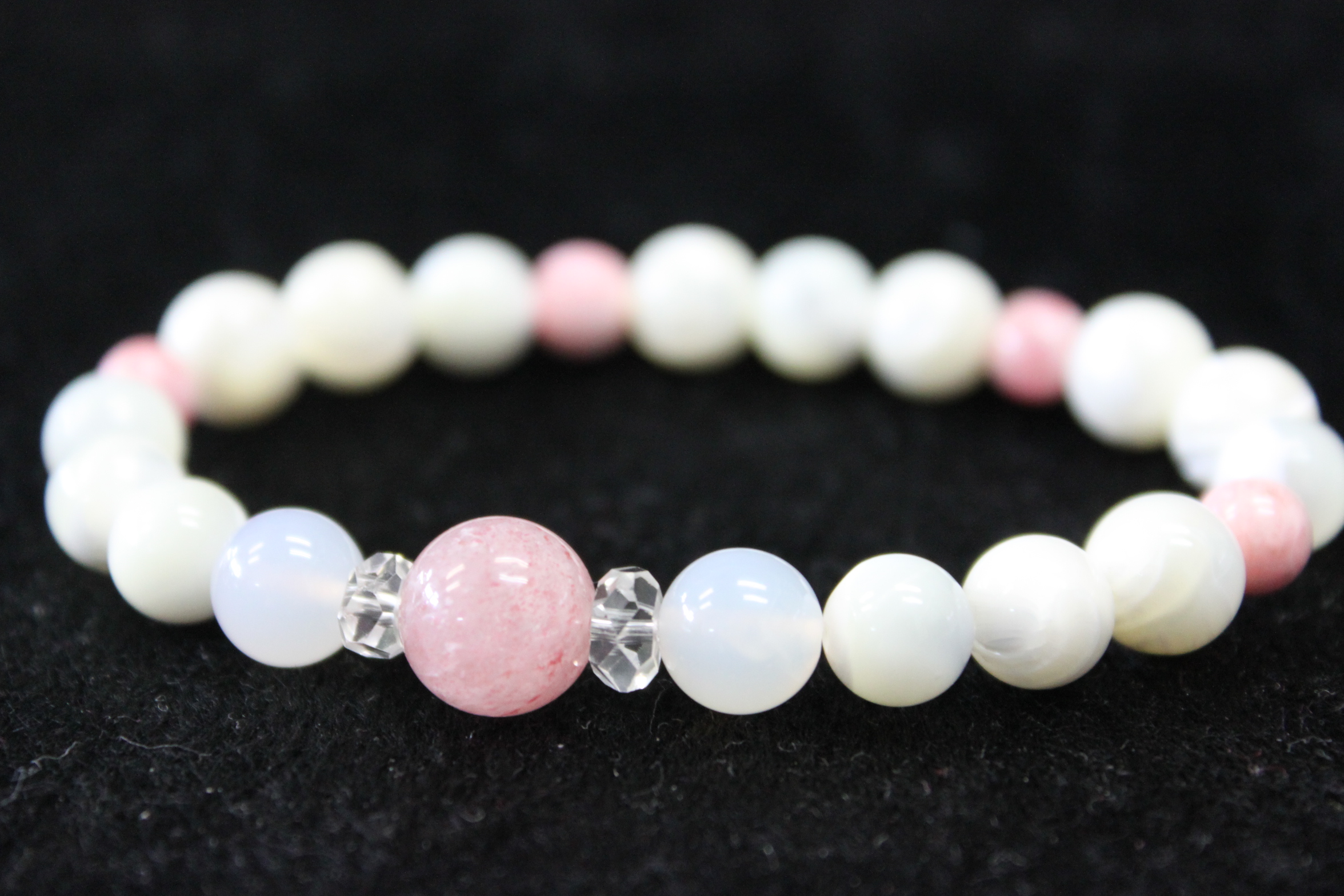 ピンクエピドート・マザーオブパール・インカローズ