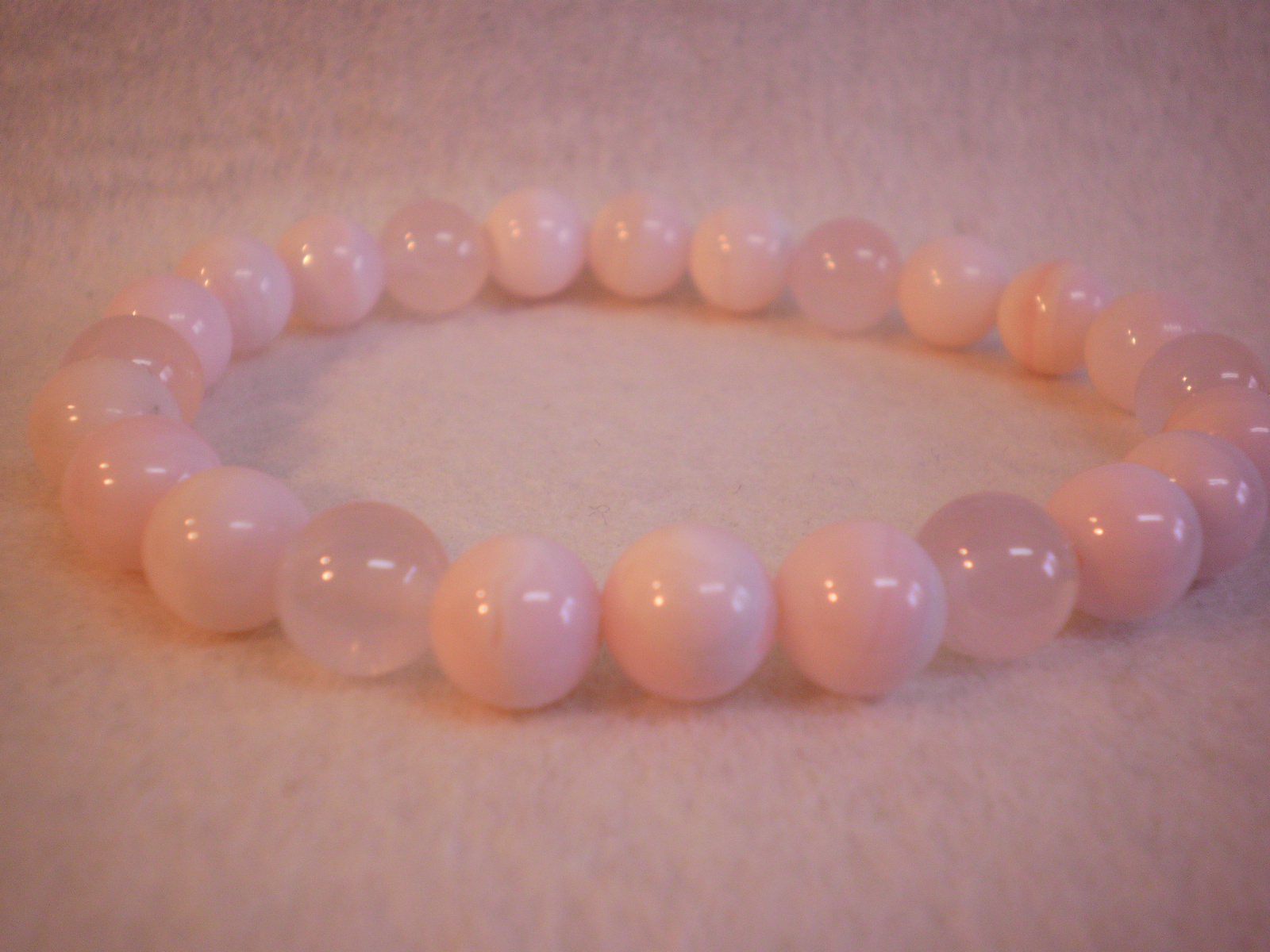カルサイト（ピンクマンガンカルサイト）・ローズクオーツ・ブレスレット
