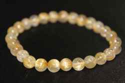 ★お買い得★ルチルクォーツ・ブレスレット　（6ミリ玉）