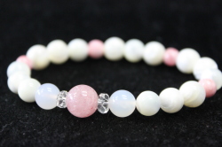 ピンクエピドート・マザーオブパール・インカローズ