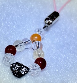 天然石 ダイヤモンド ストラップ 母の日