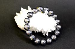 テラヘルツ鉱石 ミラーカットブレスレット１２ミリ