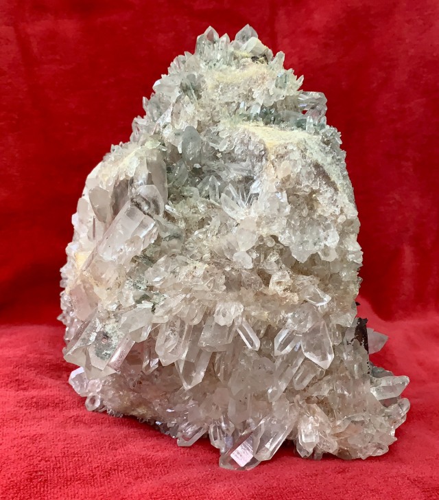 （m12）マニカラン水晶タビュラー型マスタークリスタル インド・マニカラン産 ヒマラヤ水晶クラスター原石(型番cc1050)