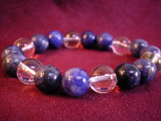 ソーダライト・水晶・ブレスレット