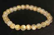 ★お買い得★ルチルクォーツ・ブレスレット　（6ミリ玉）