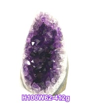 ウルグアイ産 アメジストクラスター 412g 鏡面仕上げ