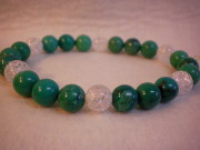 ターコイズ・クラック水晶・ブレスレット