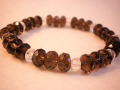 スモーキークォーツ・水晶・（ボタンカット）ブレスレット