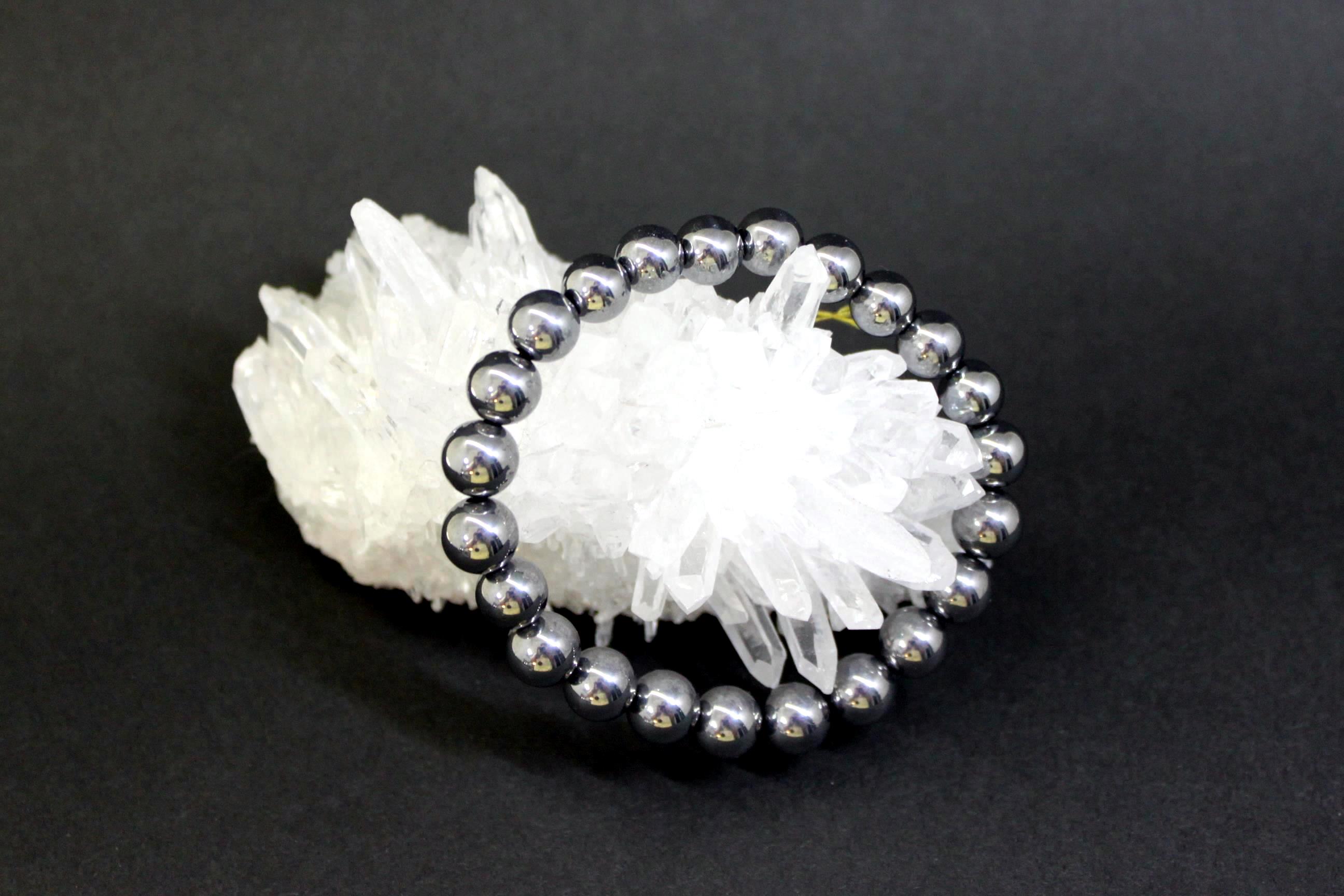 テラヘルツ鉱石 丸玉ブレスレット１０ミリ