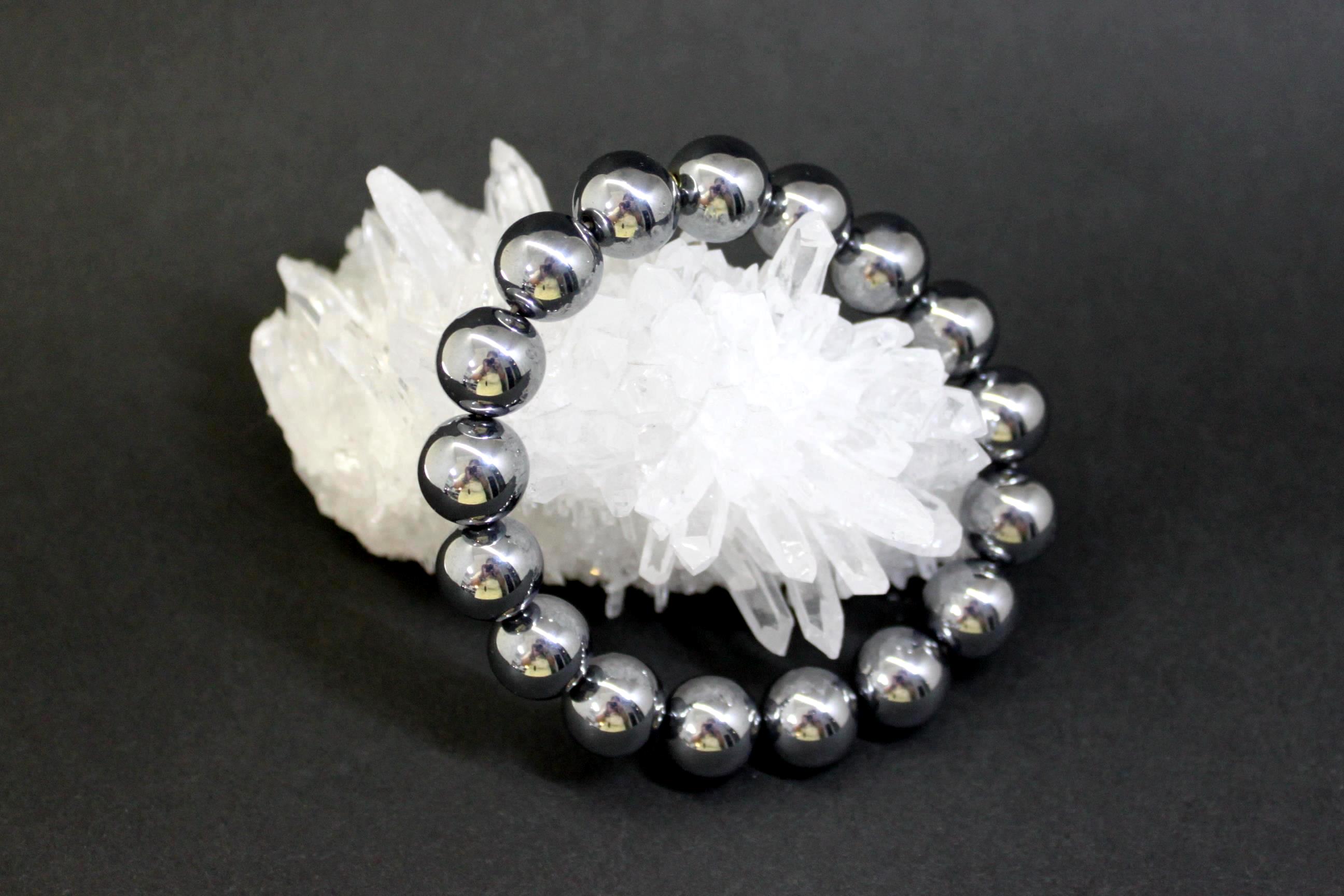 テラヘルツ鉱石 丸玉ブレスレット１２ミリ