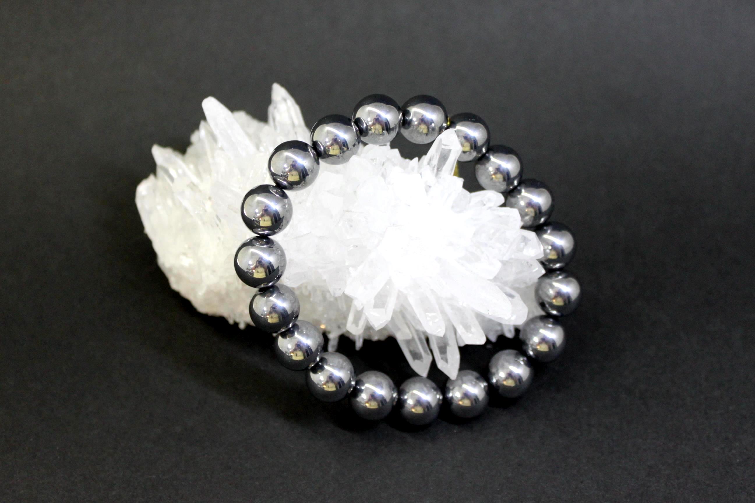 テラヘルツ鉱石 丸玉ブレスレット８ミリ