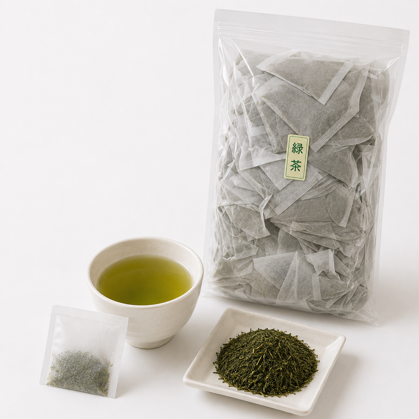 お徳用・業務用 国産 緑茶ティーバック10g100個入（紙）