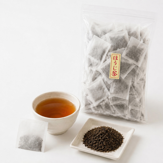 お徳用・業務用 国産 たっぷり1kg 10gほうじ茶ティーバッグ100個入（紙）