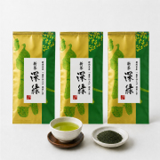 静岡 新茶 2026 たっぷり 300g  一番茶使用 深蒸し茶 深緑 100g 3本 セット
