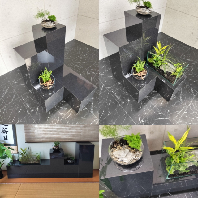 花台 展示什器   サイドテーブル  ナイトテーブル プランターボックス  ディスプレイ台 花台 展示什器