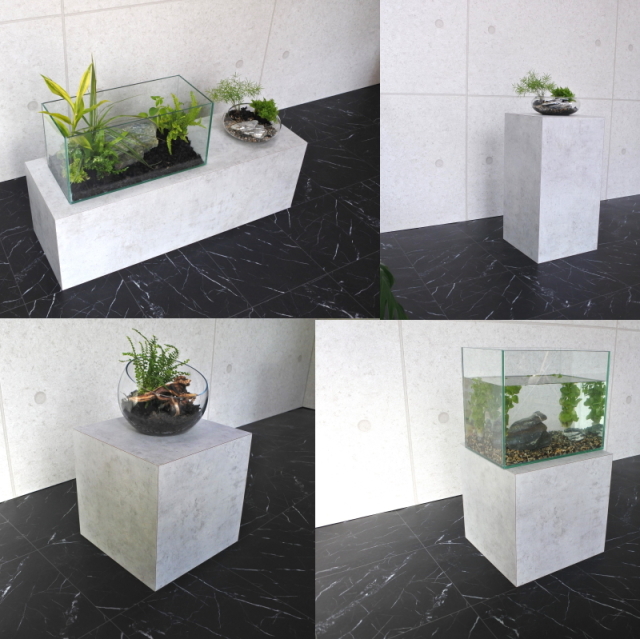 花台 展示什器   サイドテーブル  ナイトテーブル プランターボックス  ディスプレイ台 花台 展示什器