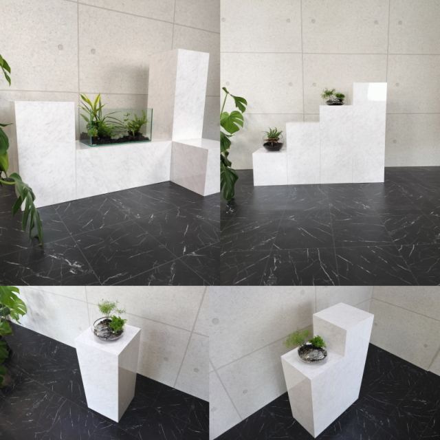 花台 展示什器   サイドテーブル  ナイトテーブル プランターボックス  ディスプレイ台 花台 展示什器