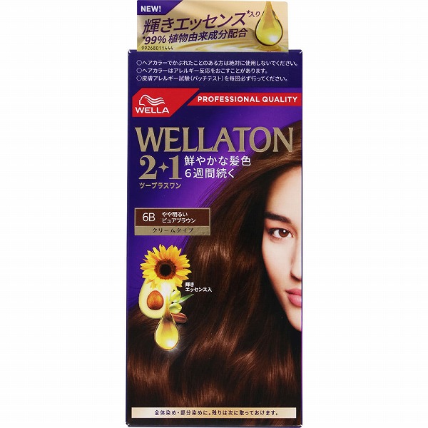ウエラトーン2＋1 クリームタイプ 6B やや明るいピュアブラウン 60g+60g+7.3ml【医薬部外品】